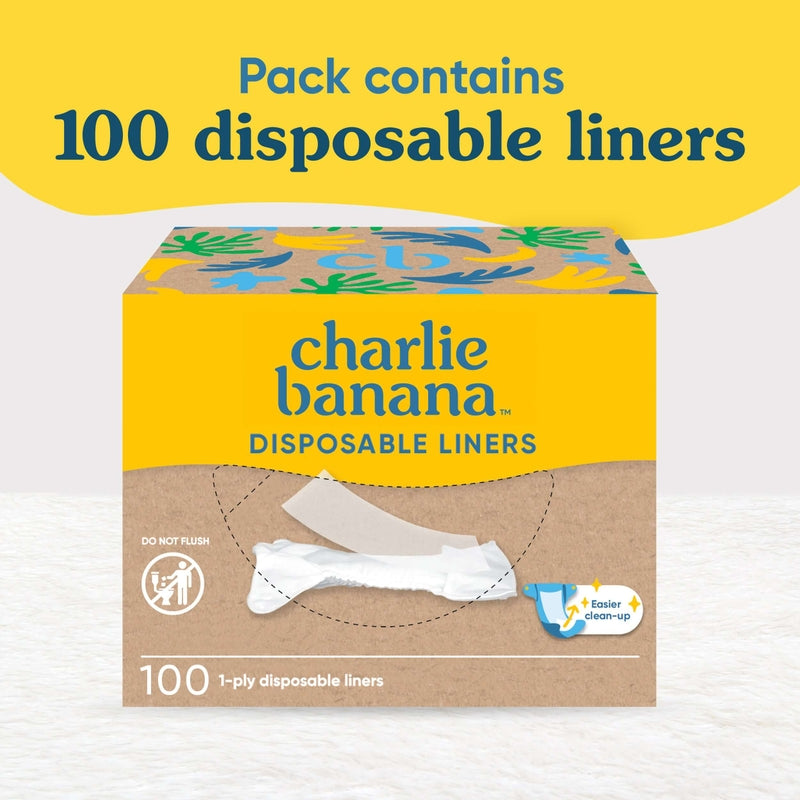 Charlie Banana 100 Disposable Cotton Liners