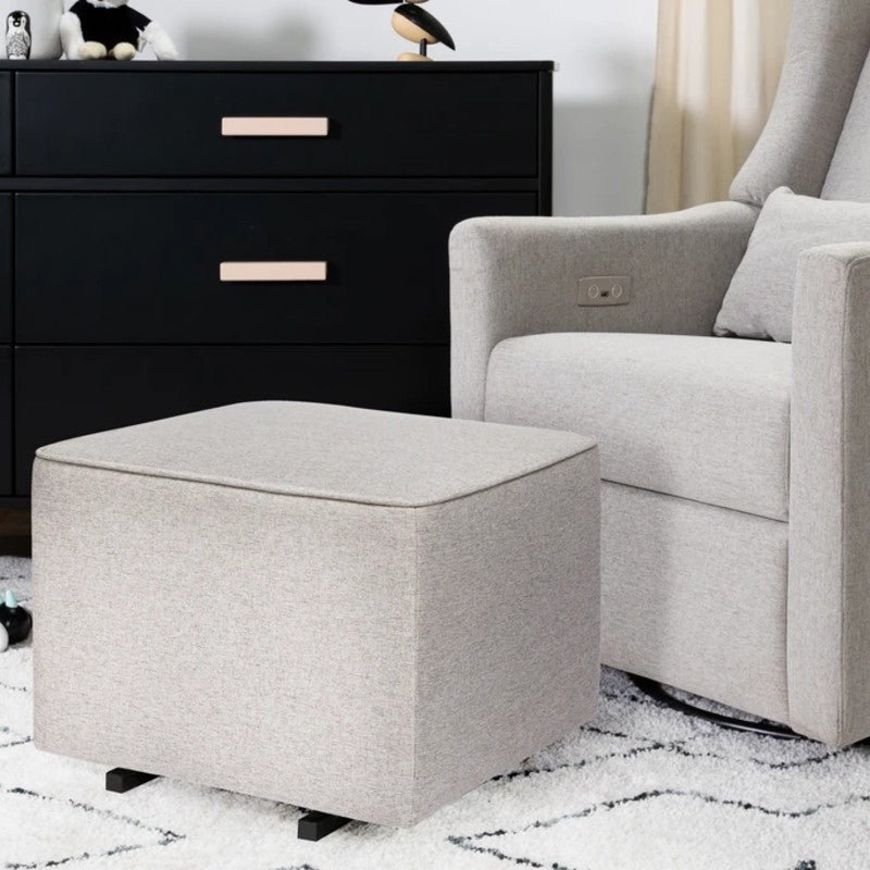 Babyletto Kiwi Gliding Ottoman - Performance Grey Eco-Weave