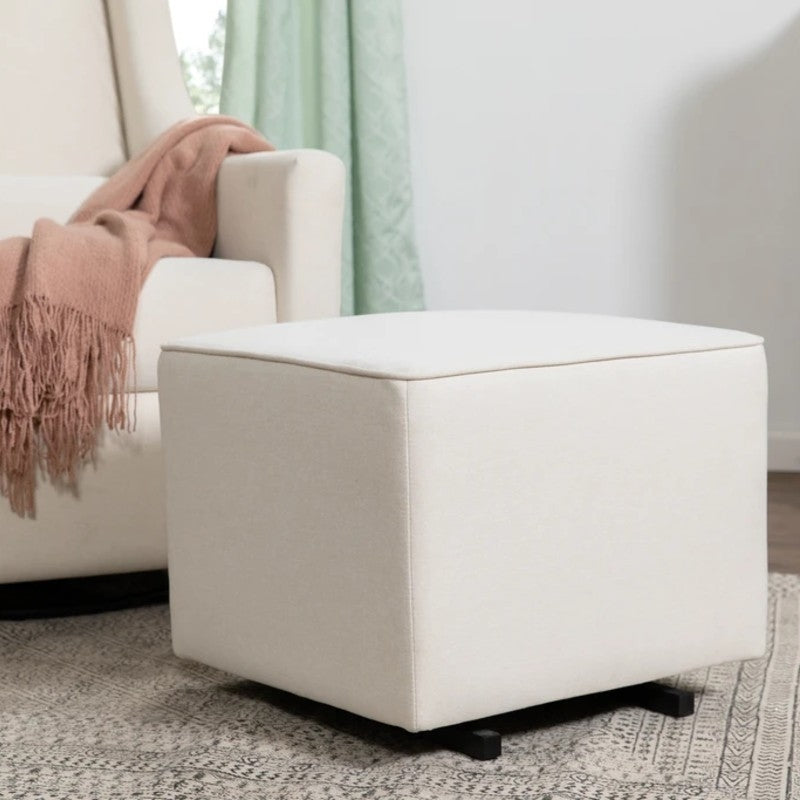 Babyletto Kiwi Gliding Ottoman - Performance Cream Eco-Weave