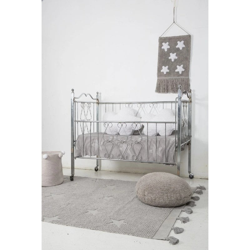Lorena Canals Washable Rug Hippy Stars Grey 120x175cm