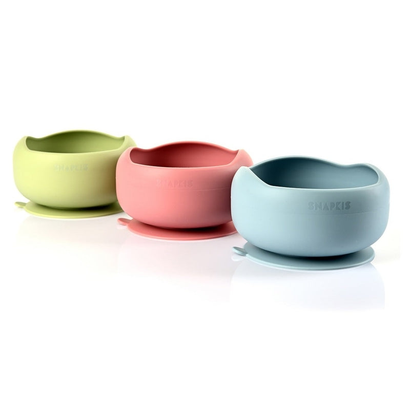 Snapkis 矽膠防溢餵食碗