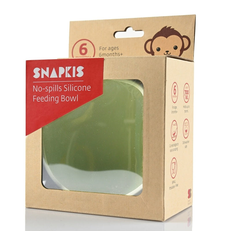 Snapkis 矽膠防溢餵食碗