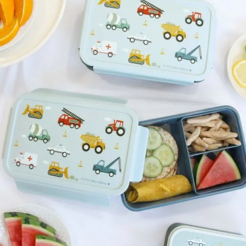 A Little Lovely Company Bento Lunch Box - Vehicles