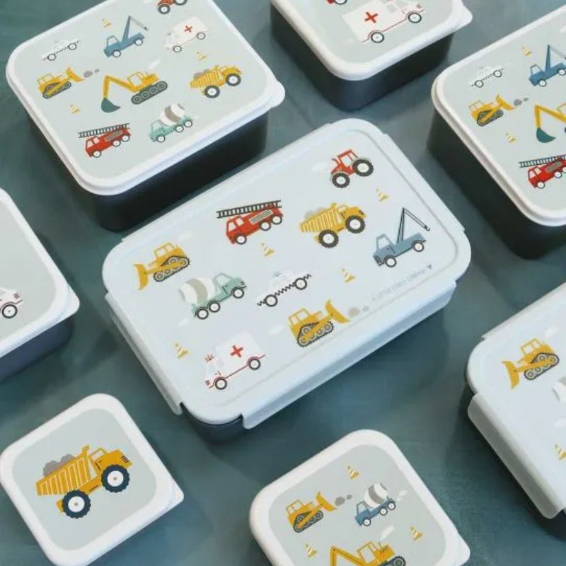 A Little Lovely Company Bento Lunch Box - Vehicles