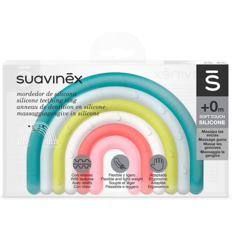 Suavinex 彩虹矽膠磨牙環