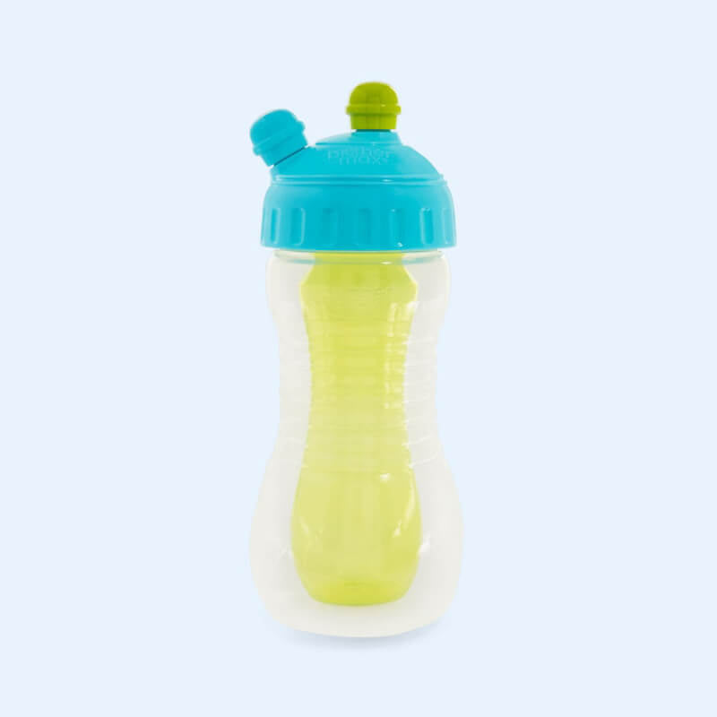 Brother Max 2-Drinks Cooler Sports Bottle - Blue/Green