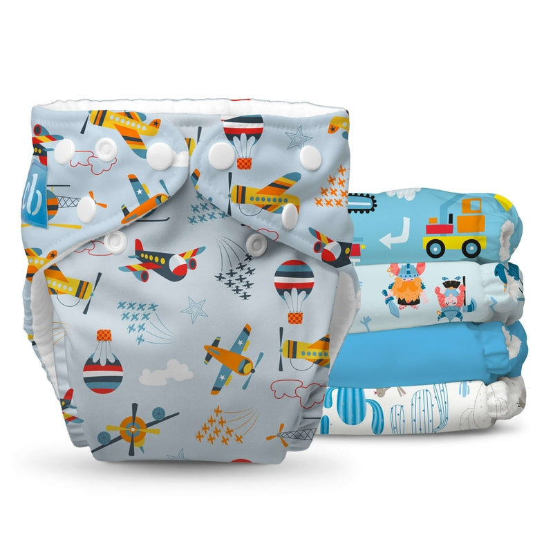 Charlie Banana 5 Pack - Reusable Cloth Diapers One Size - Marvelous Adventures Charlie Banana