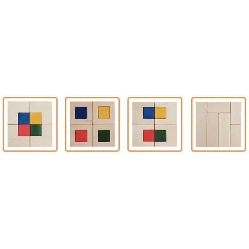 Mastro Geppetto Cubicolo Wooden Building Blocks - Quadro