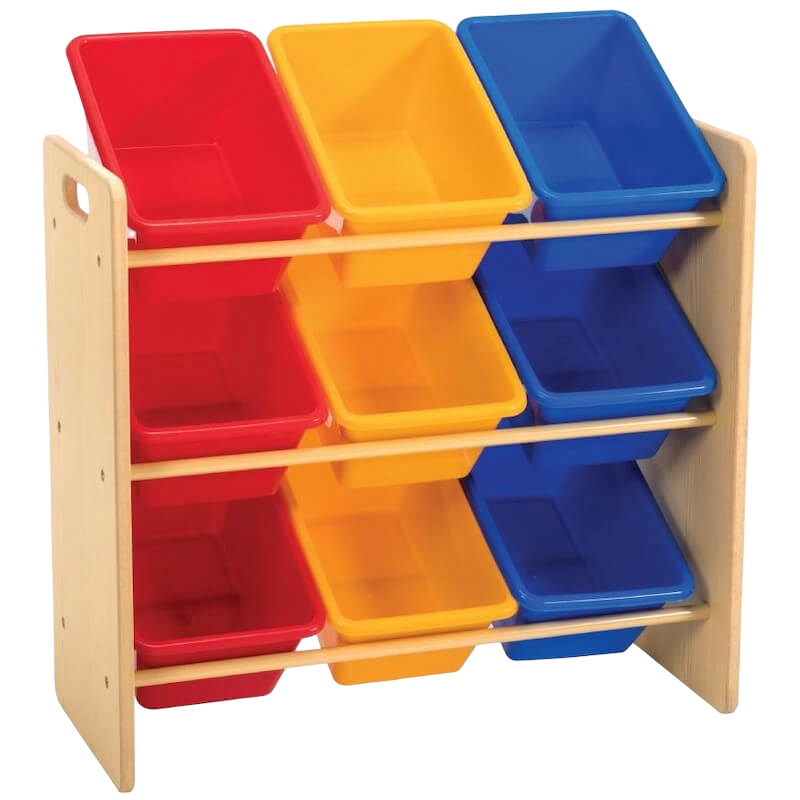 Baby Star x Delsun 9 Toy Storage Organiser - Rainbow