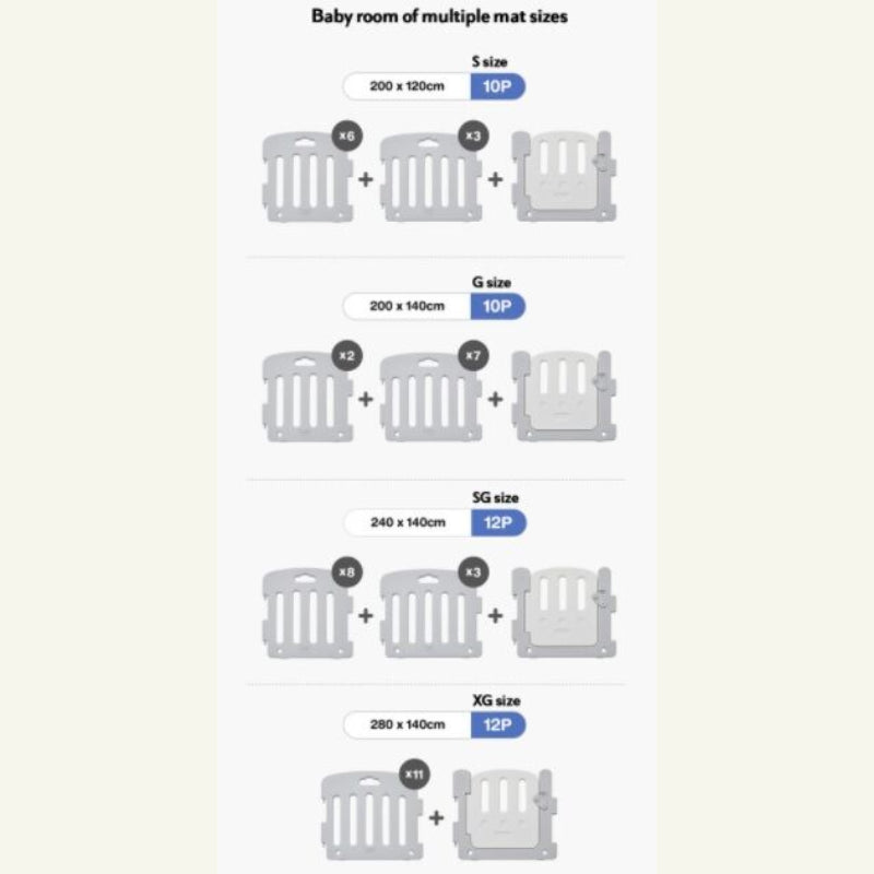 Alzipmat Baby Room - Plain White