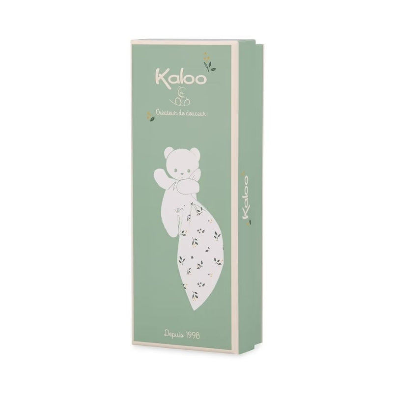 Kaloo Carré Douceur Doudou Bear Leaves of Love 14cm