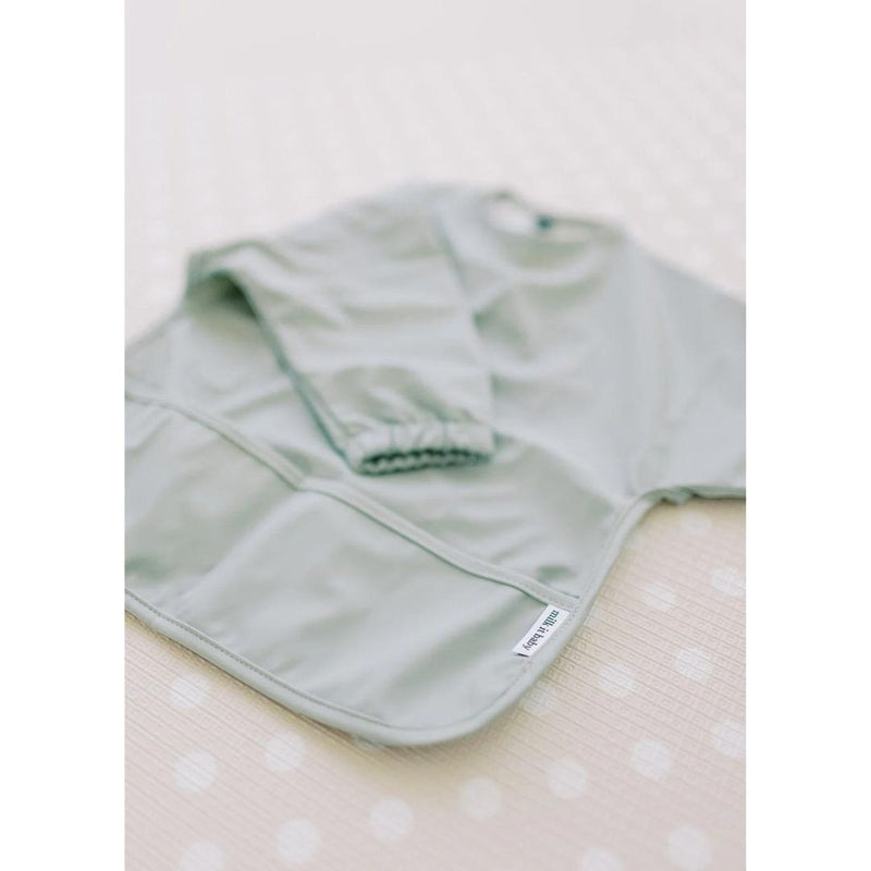 Milk It Baby Sleeved Bib - Seaform Green