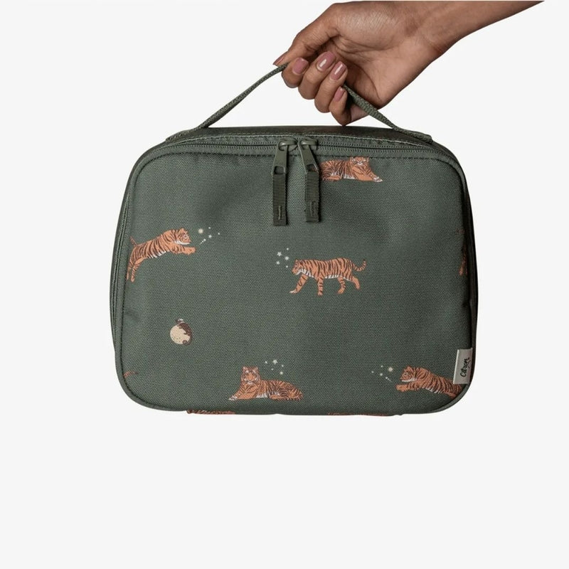 Citron Insulated Square Lunch Bag - Tiger