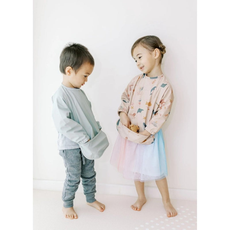 Milk It Baby Sleeved Bib - Ocean Friends