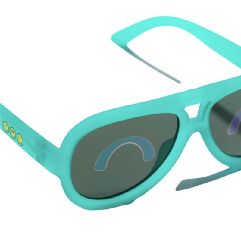 Smiley World Aviator Kids Sunglasses (3-5 yrs) - Green / Beam