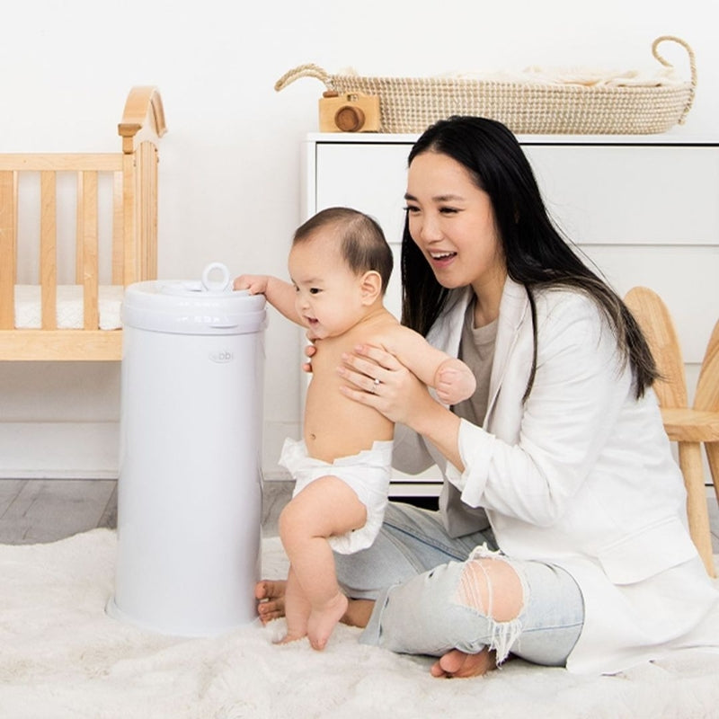 Ubbi Diaper Pail - Matte White