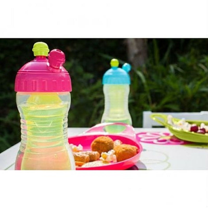 Brother Max 2-Drinks Cooler Sports Bottle - Pink/Green