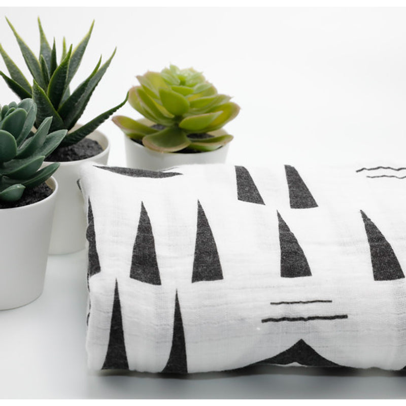 Chloe & Oli 經典棉紗布襁褓單包 - 幾何圖案