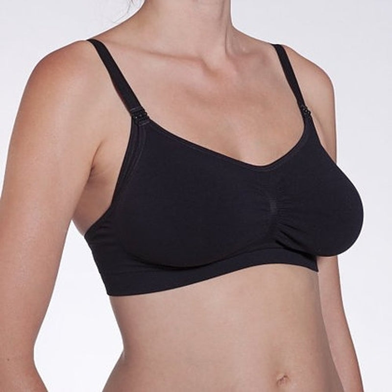 Cantaloop Nursing Bra (Black with Purple)