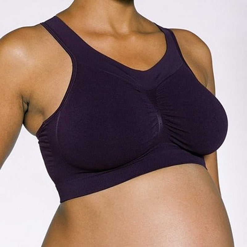 Cantaloop Pregnancy Bra (Black with Purple)