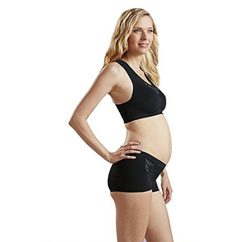 Cantaloop Pregnancy Hipsters (Black with Purple)