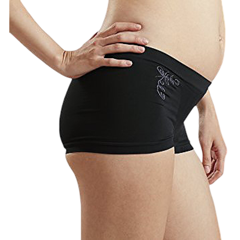 Cantaloop Pregnancy Hipsters (Black with Purple)