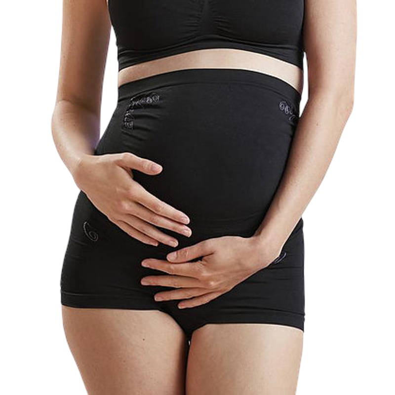 Cantaloop Pregnancy Support Belt (Black with Purple)
