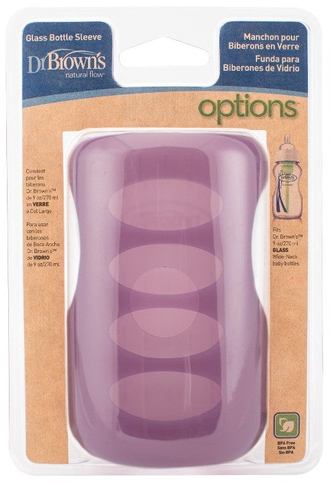 Dr Brown's Wide-Neck Glass Bottle Sleeve 9oz
