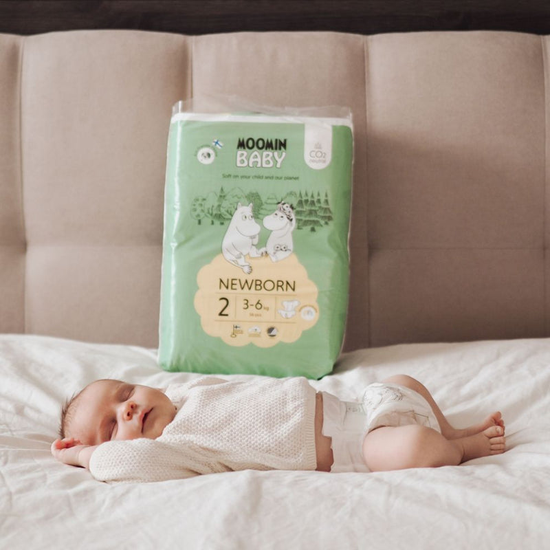 Moomin Baby Diapers Size 2 (3-6Kg) 56pcs Moomin Baby