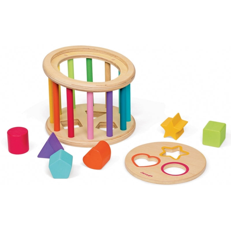 Janod I Wood Shape Sorter Drum