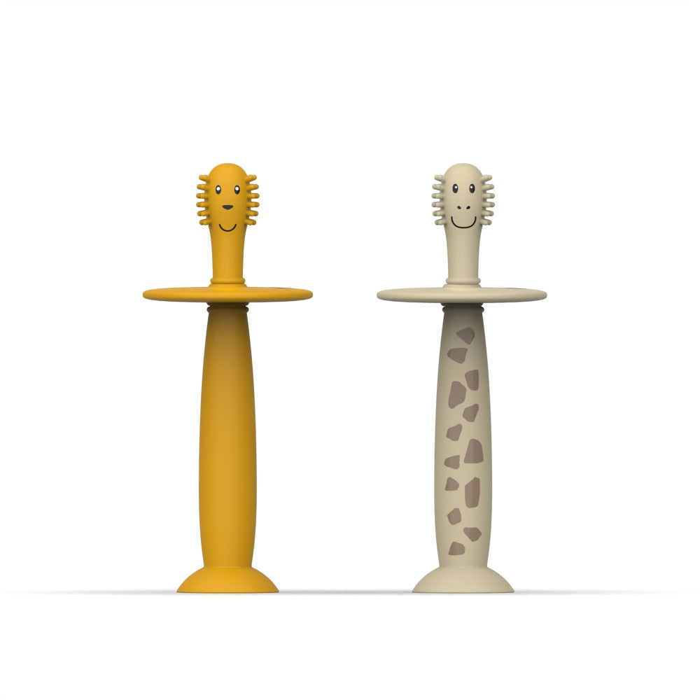 Matchstick Monkey Toothbrush With Stopper - Lion & Giraffe Matchstick Monkey