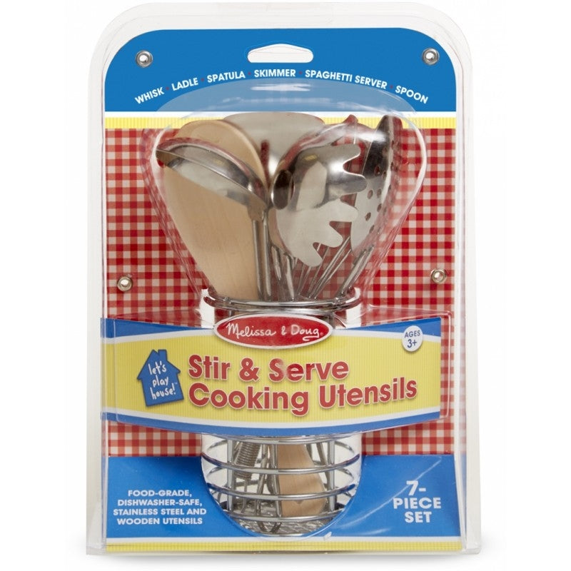 Melissa & Doug Let's Play House! Stir & Serve Cooking Utensils