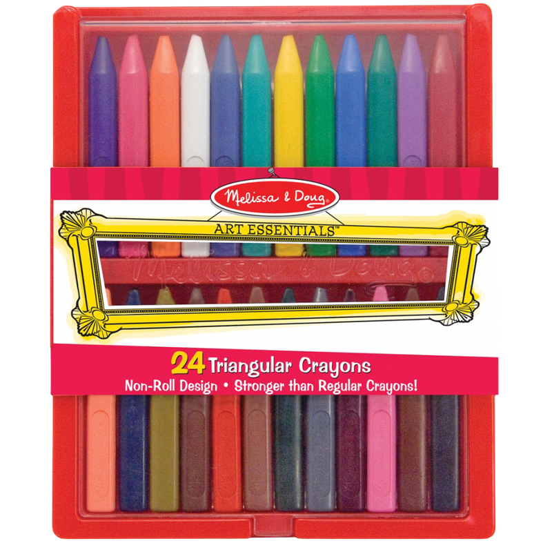 Melissa & Doug Triangular Crayons - 24 pack