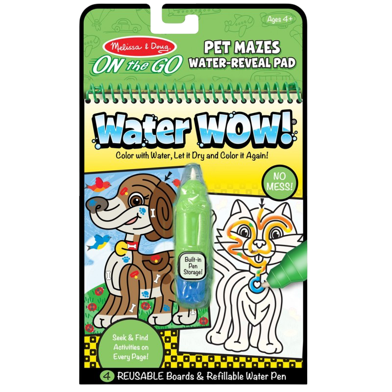 Melissa & Doug Water WOW! Water Reveal Pad - Pet Mazes
