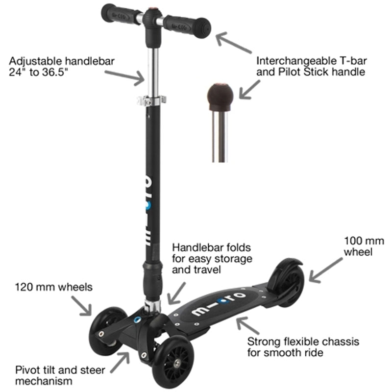 Micro Scooter Kickboard Compact Interchangeable