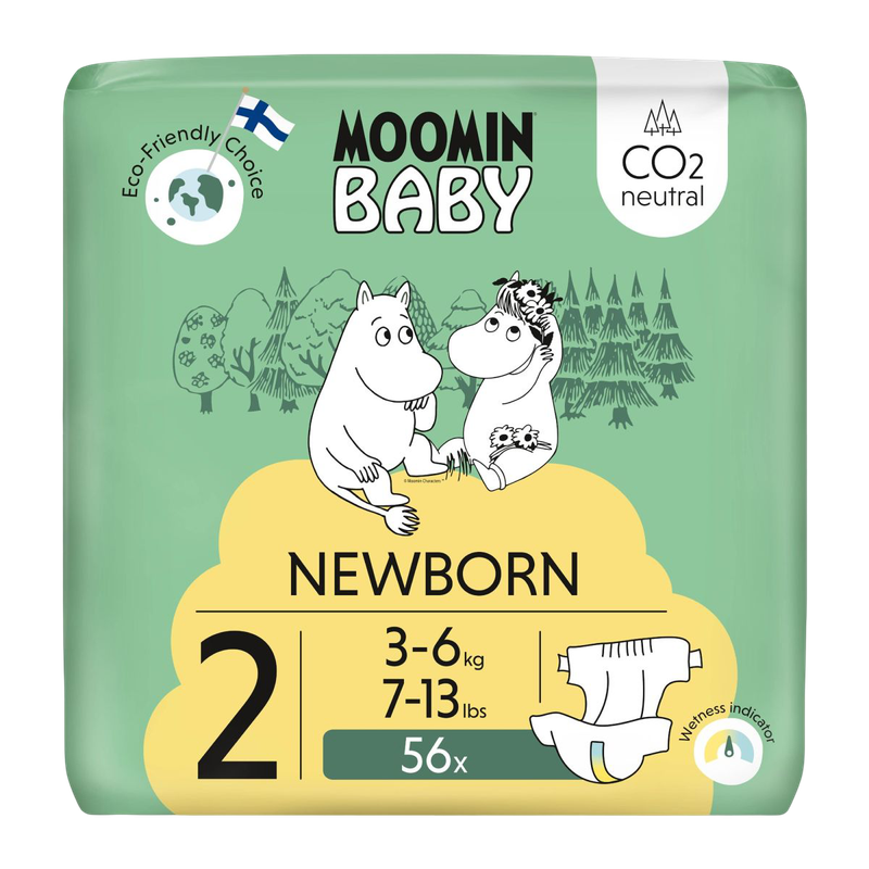 Moomin Baby Diapers Size 2 (3-6Kg) 56pcs Moomin Baby