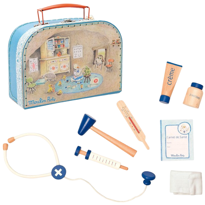 Moulin Roty La Grande Famille Doctor's Medical Case 20x14cm
