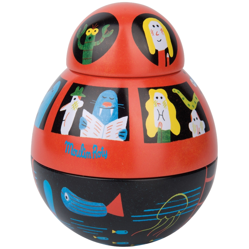 Moulin Roty Les Jouets Metal Rolly-Poly Submarine 10x13cm