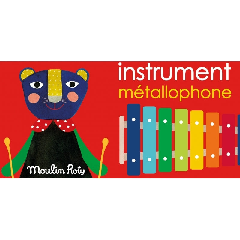 Moulin Roty Les Popipop Metal Xylophone 19.5x8cm