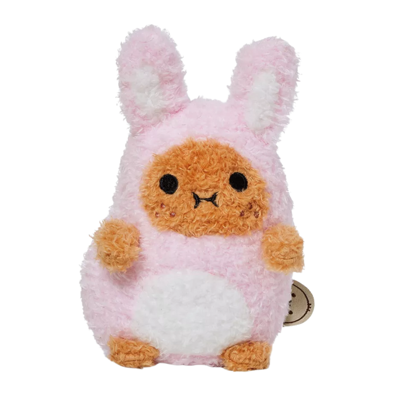 Noodoll Pink Bunny Ricespud Mini Sitting Plush Toy