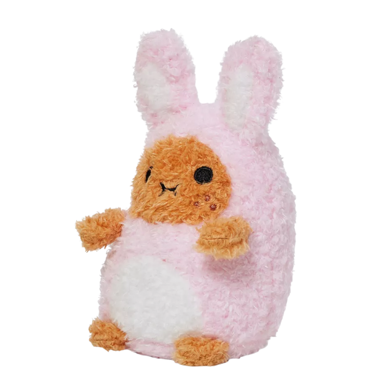 Noodoll Pink Bunny Ricespud Mini Sitting Plush Toy