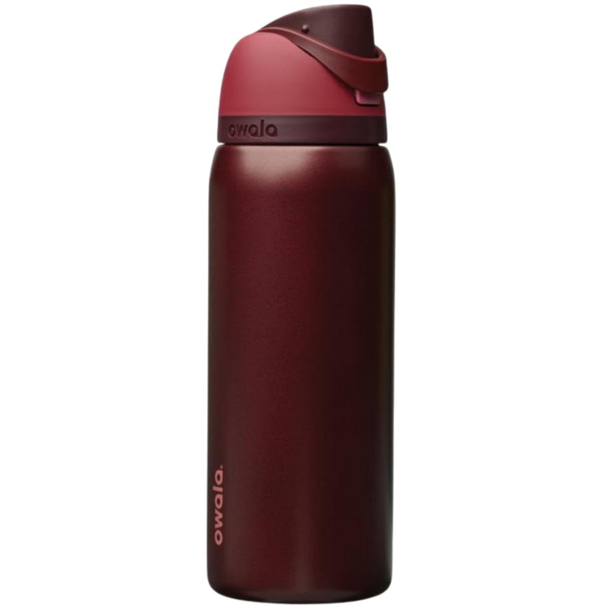 Owala FreeSip Insulated Stainless Steel Water Bottle 32 oz, Black Cherry