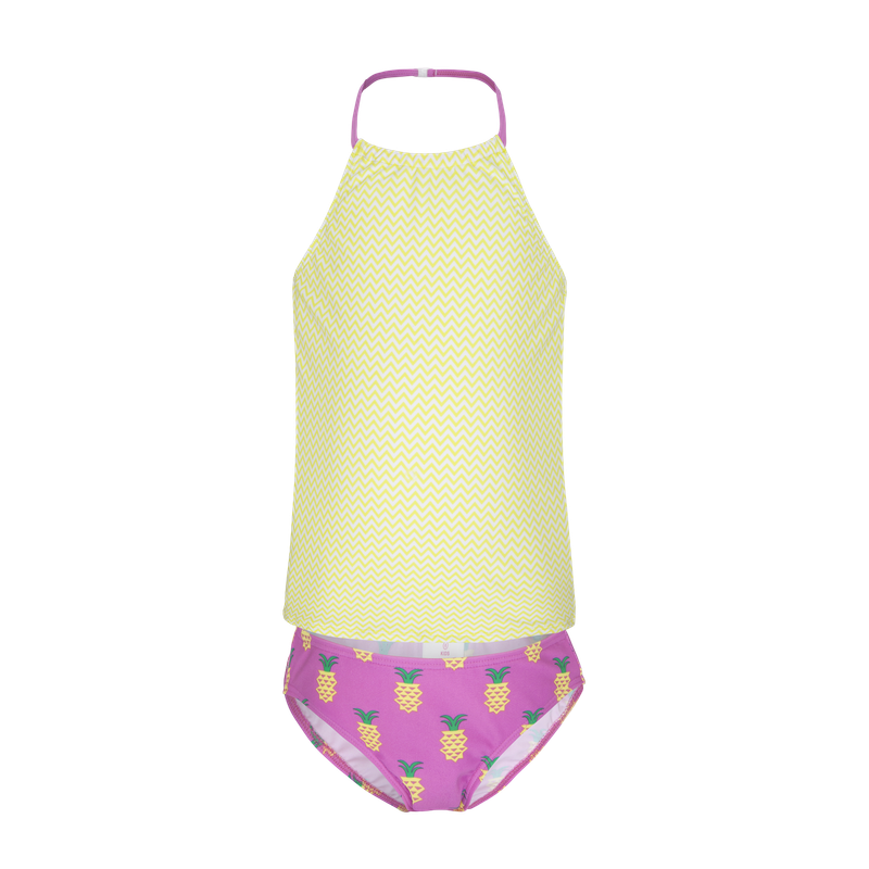 Platypus Pineapple Crush UPF50+ Hi Neck Tankini