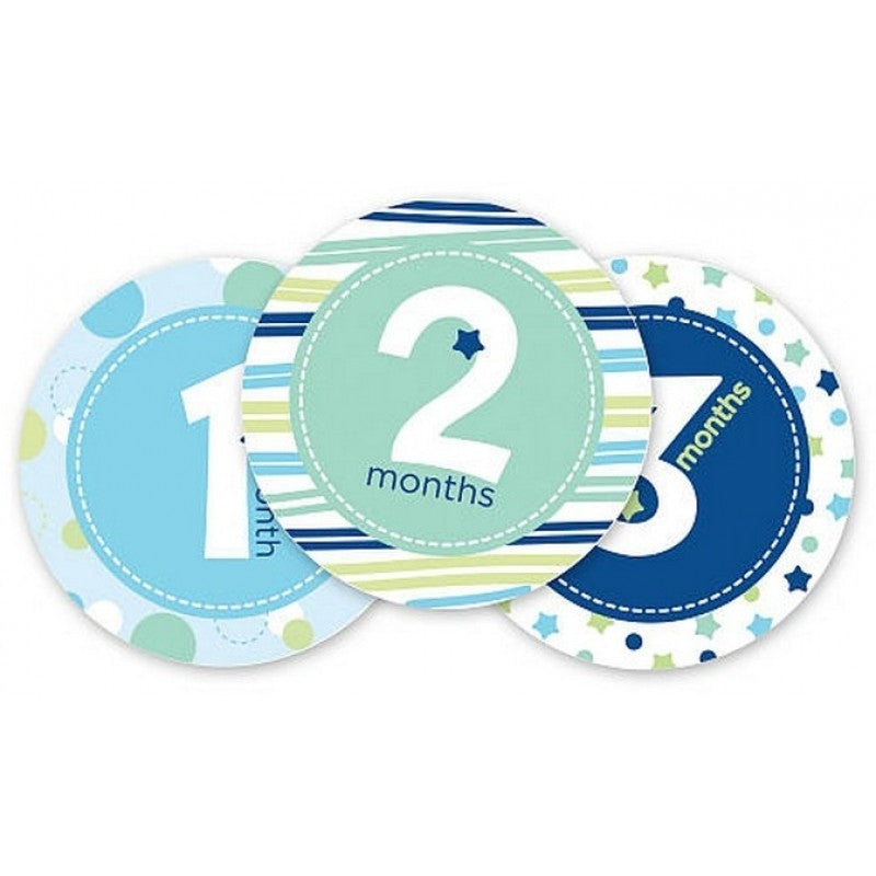 Pearhead Baby Milestone Stickers - Blue