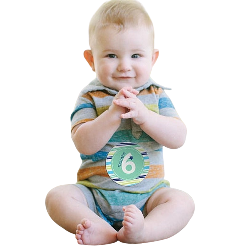 Pearhead Baby Milestone Stickers - Blue