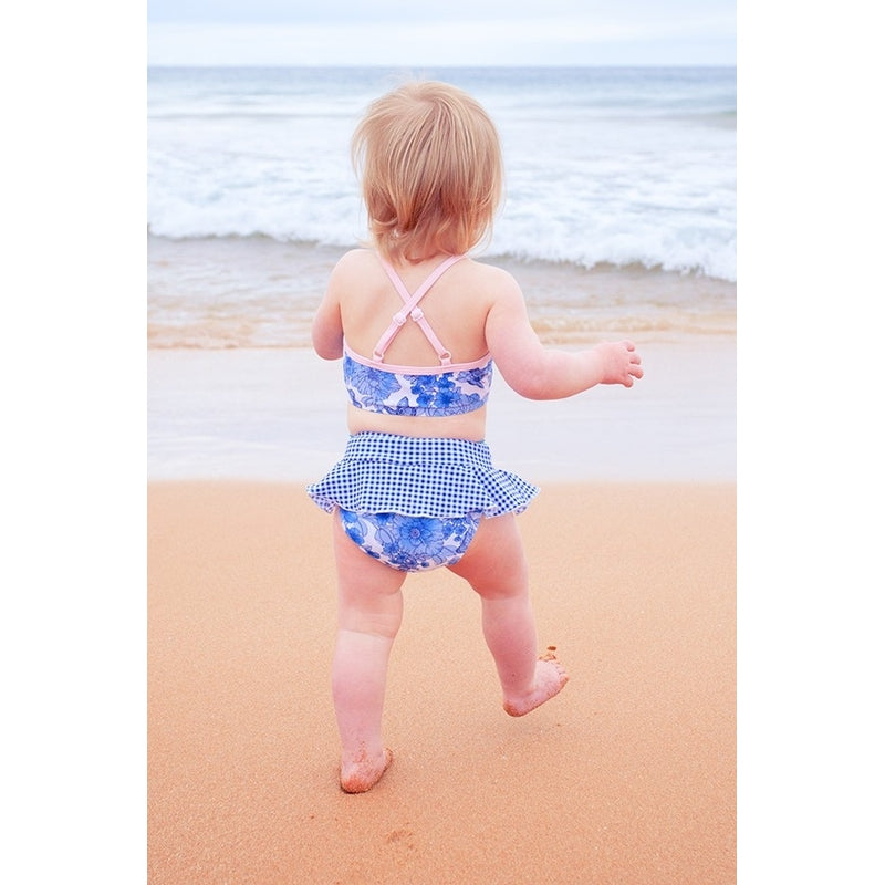 Platypus Vintage Floral UPF50+ Tankini with Frill