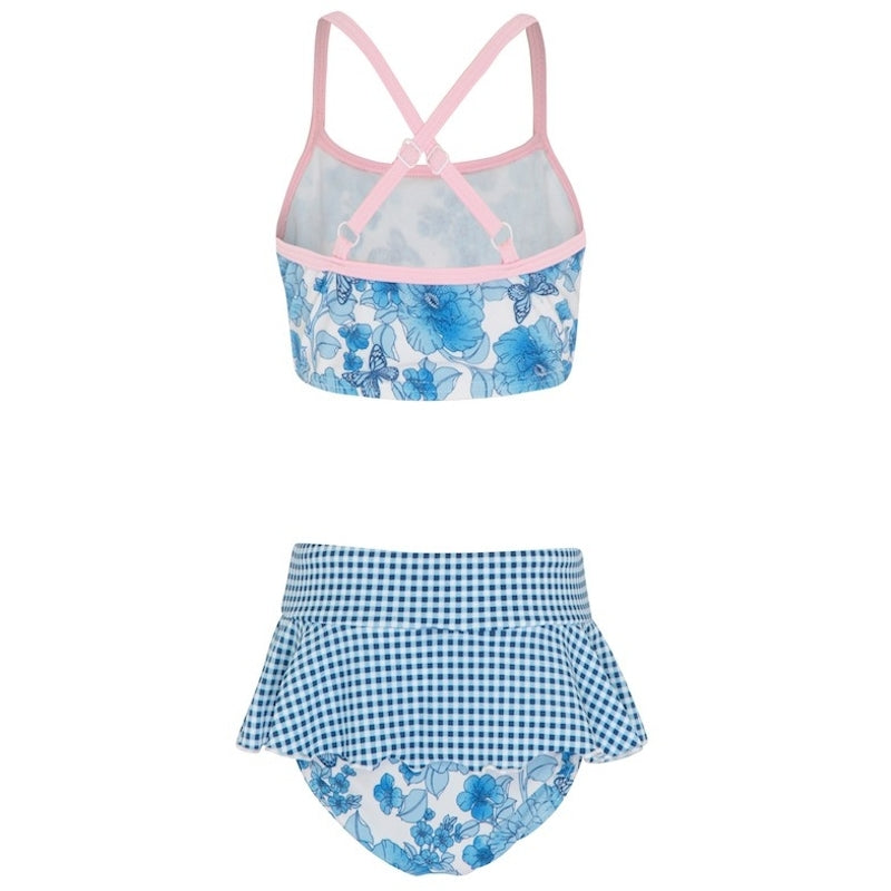 Platypus Vintage Floral UPF50+ Tankini with Frill