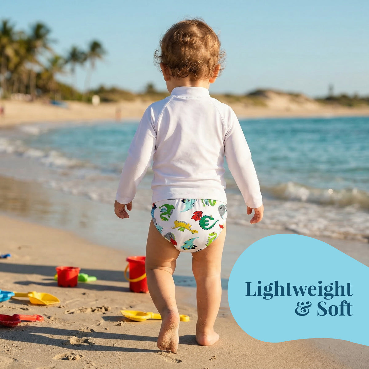 Charlie Banana Rash Guard - Turquoise