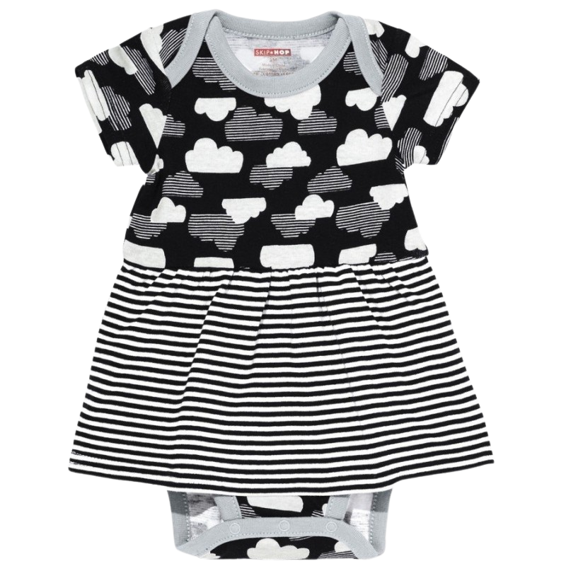 Skip Hop Star-Struck Skirted SS Bodysuit-Cloud