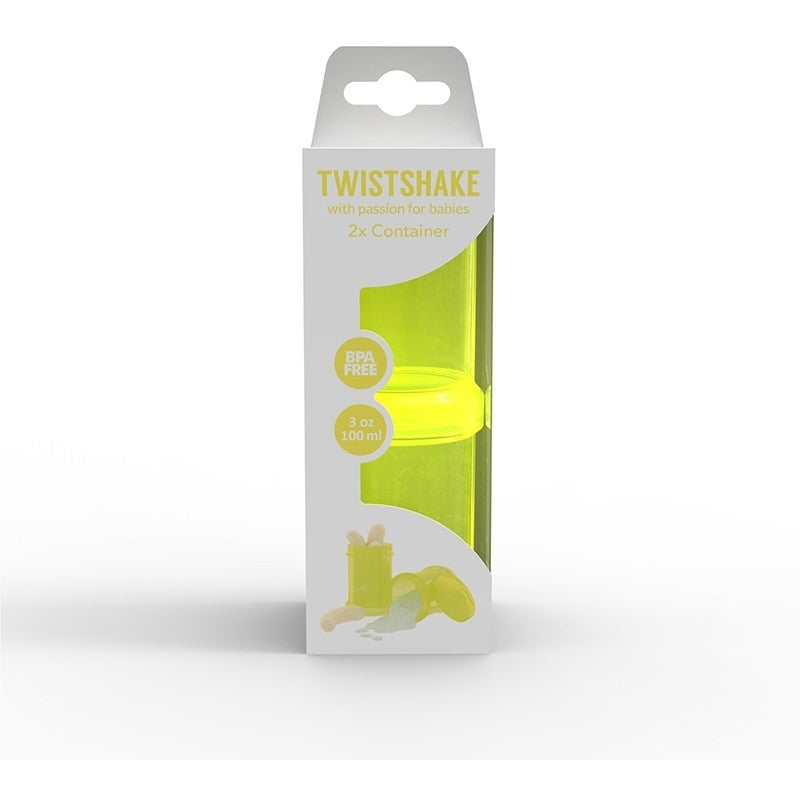 Twistshake Container 2x 100ml - Yellow